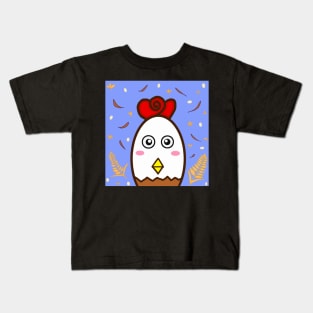 "Jiji" a cute chicken , lovely pet. Kids T-Shirt